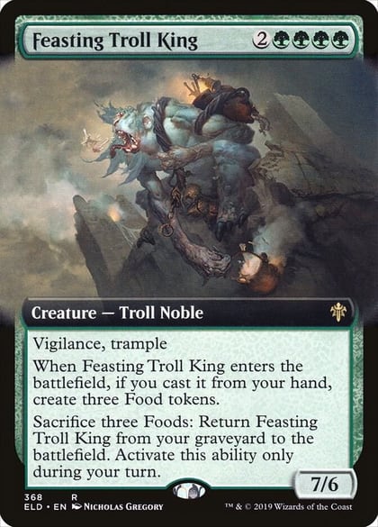 Feasting Troll King (Extended Art), Throne of Eldraine 368
