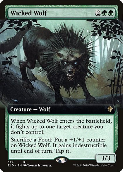 Wicked Wolf (Extended Art), Throne of Eldraine 374