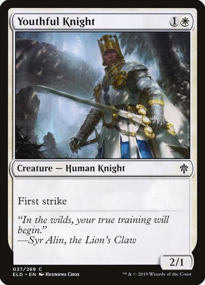 Youthful Knight, Throne of Eldraine 37