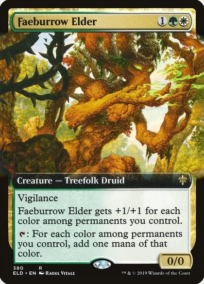 Faeburrow Elder (Extended Art), Throne of Eldraine 380