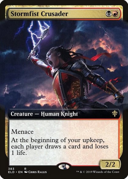 Stormfist Crusader (Extended Art), Throne of Eldraine 383