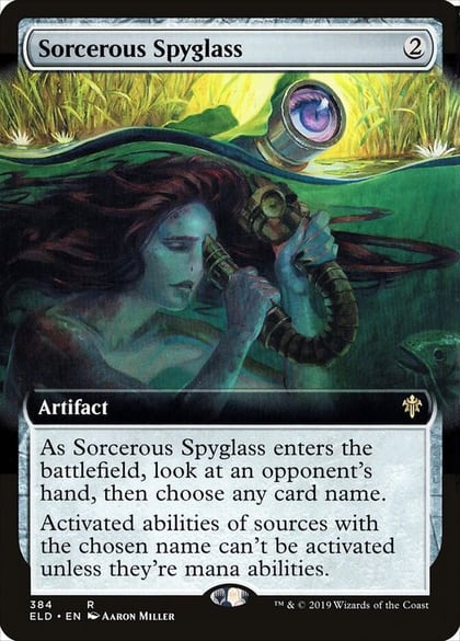 Sorcerous Spyglass (Extended Art), Throne of Eldraine 384