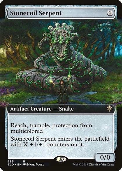 Stonecoil Serpent (Extended Art), Throne of Eldraine 385
