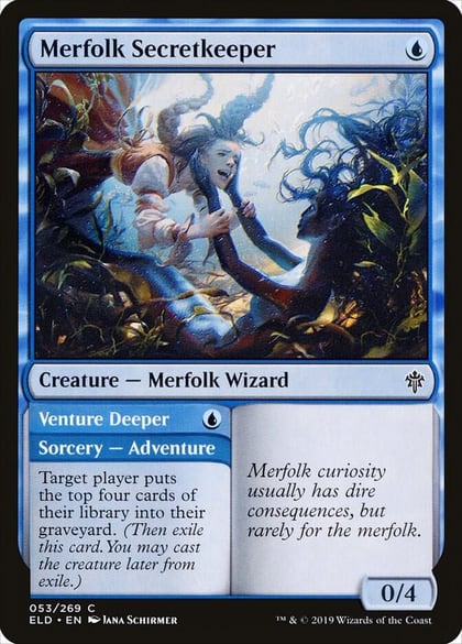 Merfolk Secretkeeper, Throne of Eldraine 53