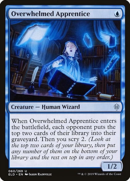 Overwhelmed Apprentice, Throne of Eldraine 60