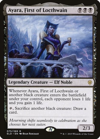 Ayara, First of Locthwain, Throne of Eldraine 75