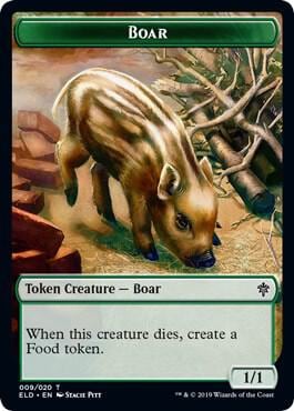 Boar Token, Throne of Eldraine 9