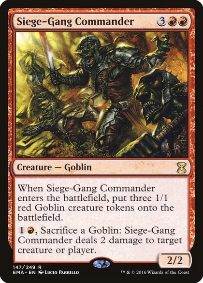 Siege-Gang Commander, Eternal Masters 147