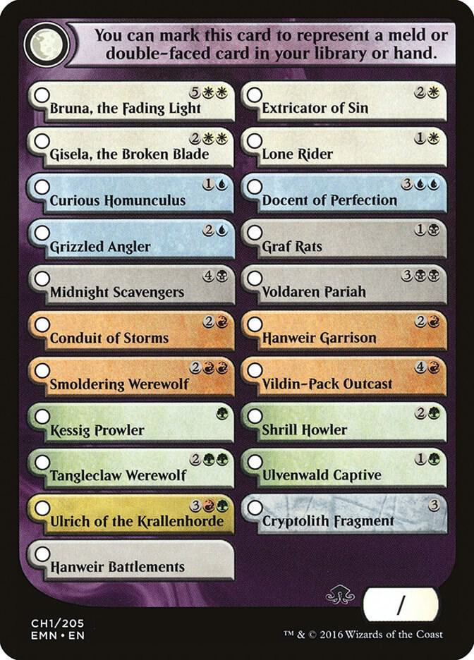 Checklist Card - Eldritch Moon, Eldritch Moon 1
