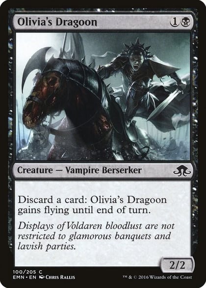 Olivia's Dragoon, Eldritch Moon 100