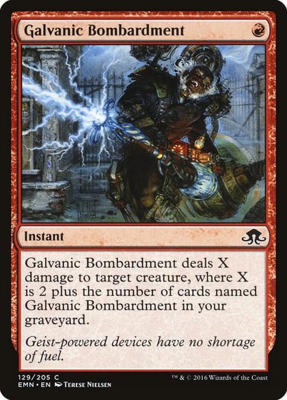 Galvanic Bombardment, Eldritch Moon 129