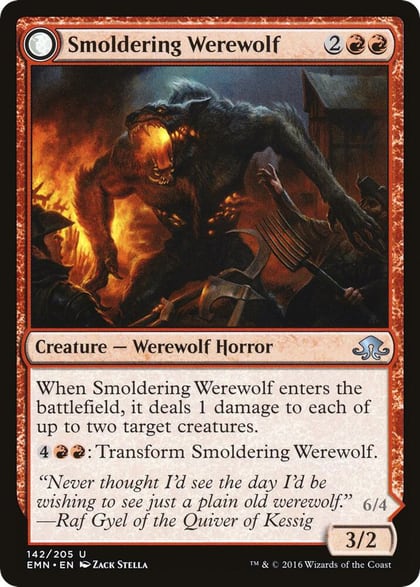 Smoldering Werewolf, Eldritch Moon 142