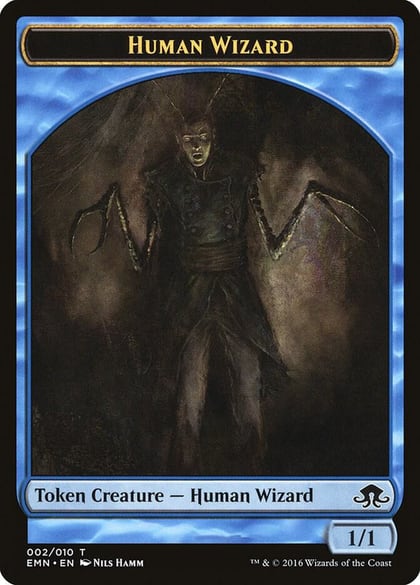 Human Wizard Token, Eldritch Moon 2