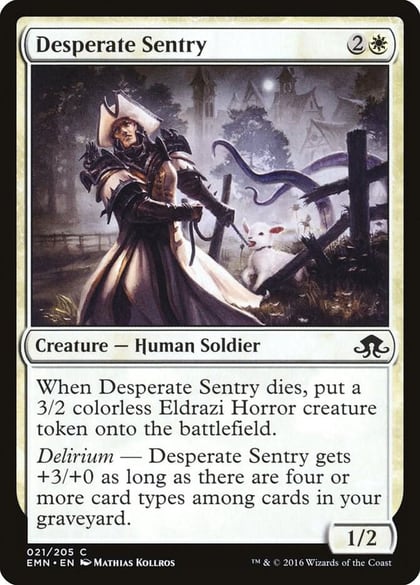 Desperate Sentry, Eldritch Moon 21