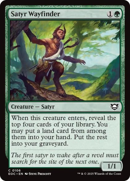 Satyr Wayfinder, Commander: Edge of Eternities 106