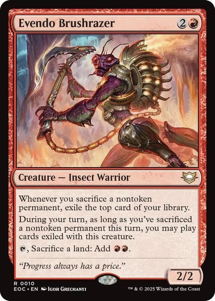 Evendo Brushrazer, Commander: Edge of Eternities 10