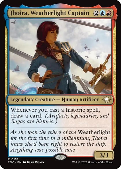 Jhoira, Weatherlight Captain, Commander: Edge of Eternities 118