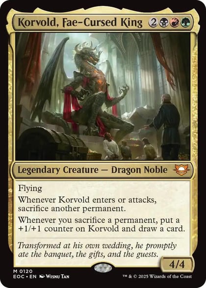 Korvold, Fae-Cursed King, Commander: Edge of Eternities 120