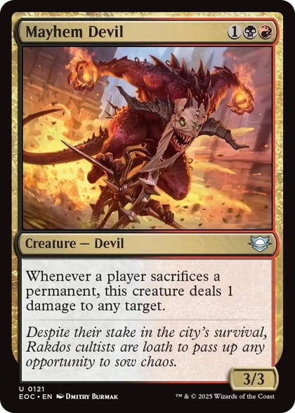Mayhem Devil, Commander: Edge of Eternities 121