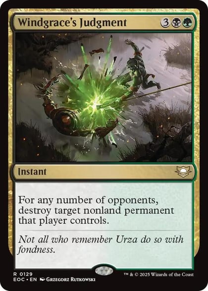 Windgrace's Judgment, Commander: Edge of Eternities 129