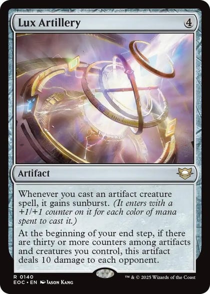 Lux Artillery, Commander: Edge of Eternities 140