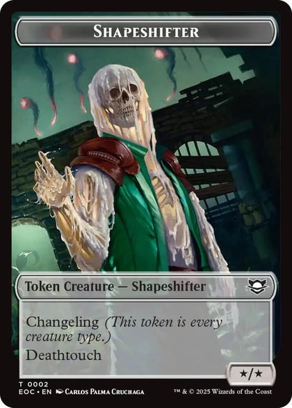 Shapeshifter // Golem (0013) Double-Sided Token, Commander: Edge of Eternities 2 // 13