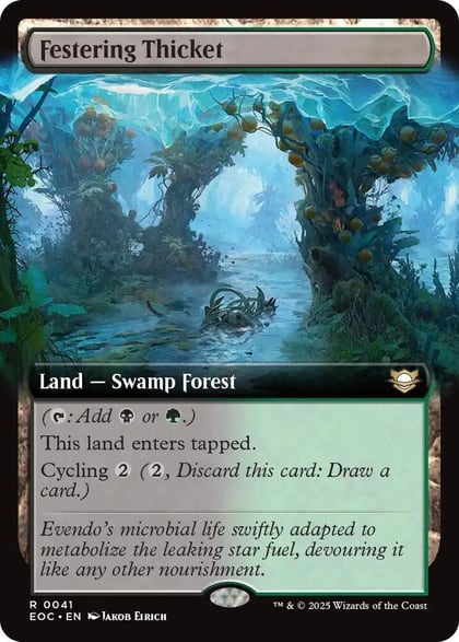Festering Thicket (Extended Art), Commander: Edge of Eternities 41