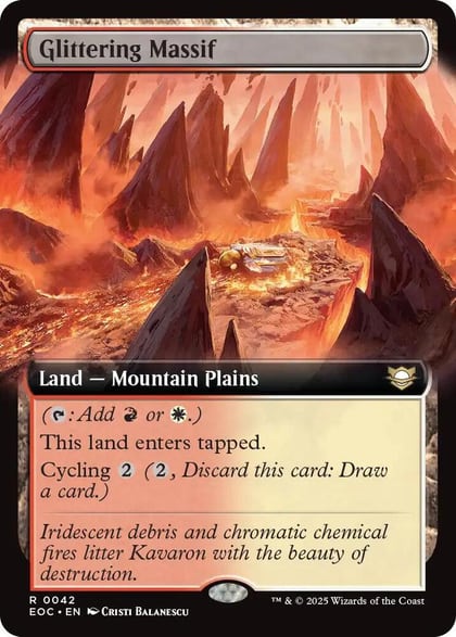 Glittering Massif (Extended Art), Commander: Edge of Eternities 42