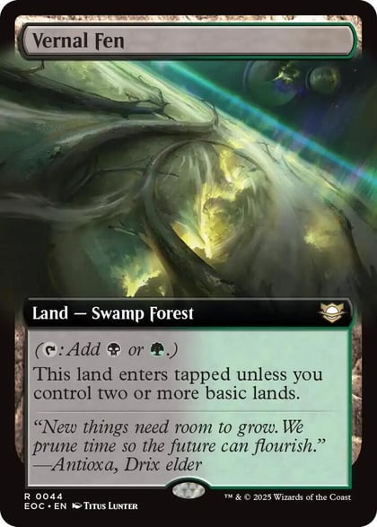 Vernal Fen (Extended Art), Commander: Edge of Eternities 44