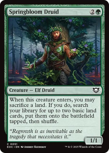 Springbloom Druid, Commander: Edge of Eternities 51
