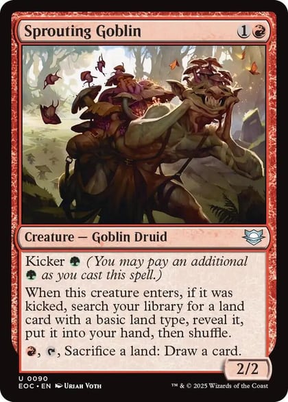 Sprouting Goblin, Commander: Edge of Eternities 90