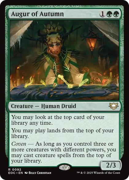 Augur of Autumn, Commander: Edge of Eternities 92