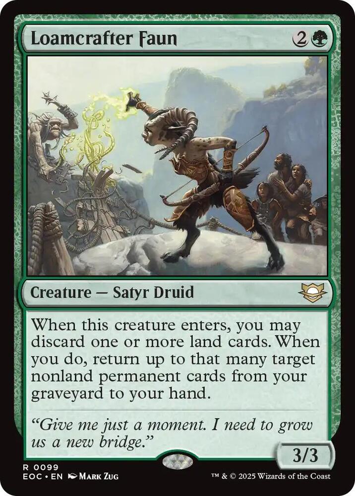 Loamcrafter Faun, Commander: Edge of Eternities 99