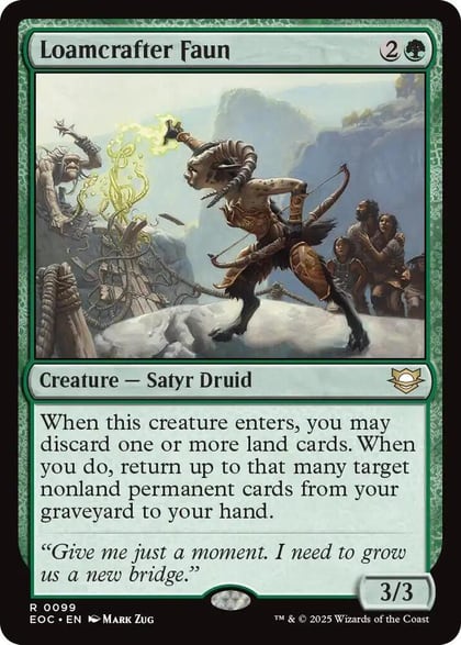 Loamcrafter Faun, Commander: Edge of Eternities 99
