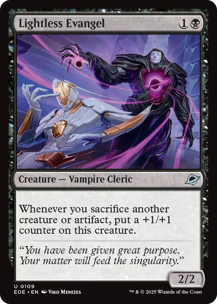 Lightless Evangel, Edge of Eternities 109