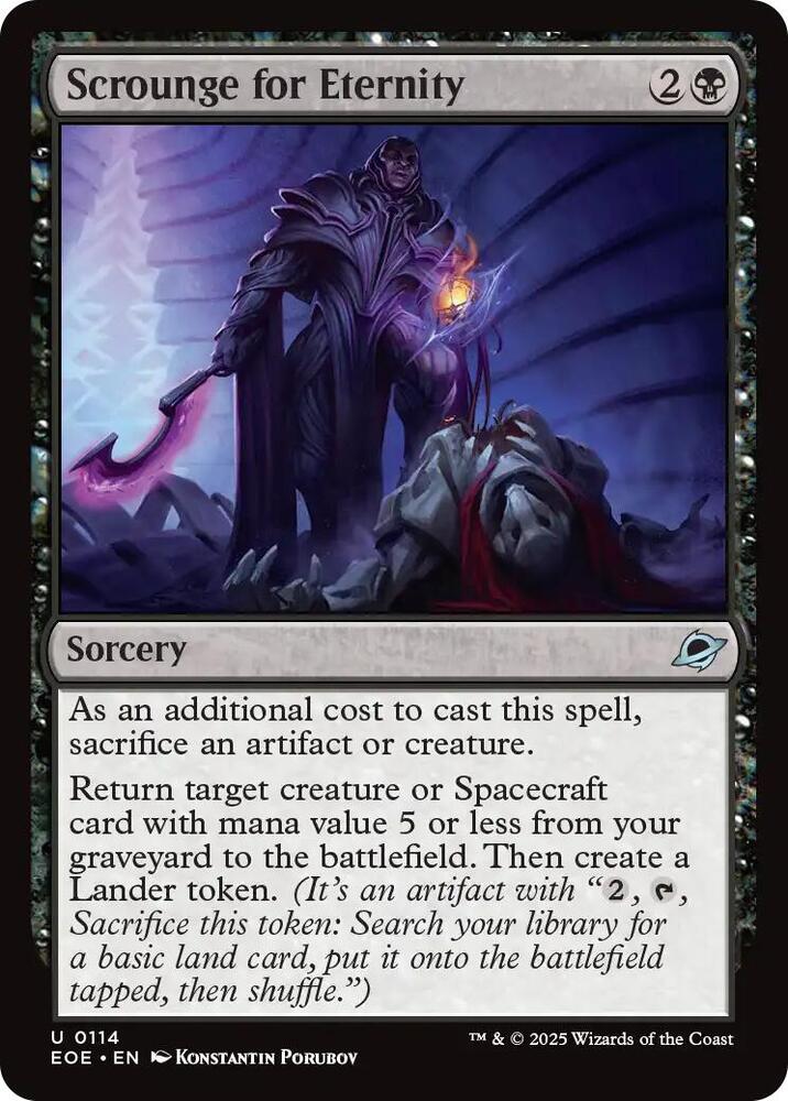Scrounge for Eternity, Edge of Eternities 114