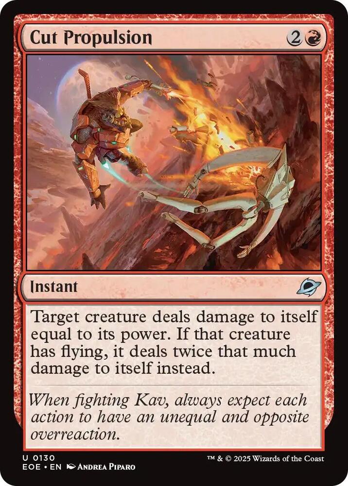 Cut Propulsion, Edge of Eternities 130