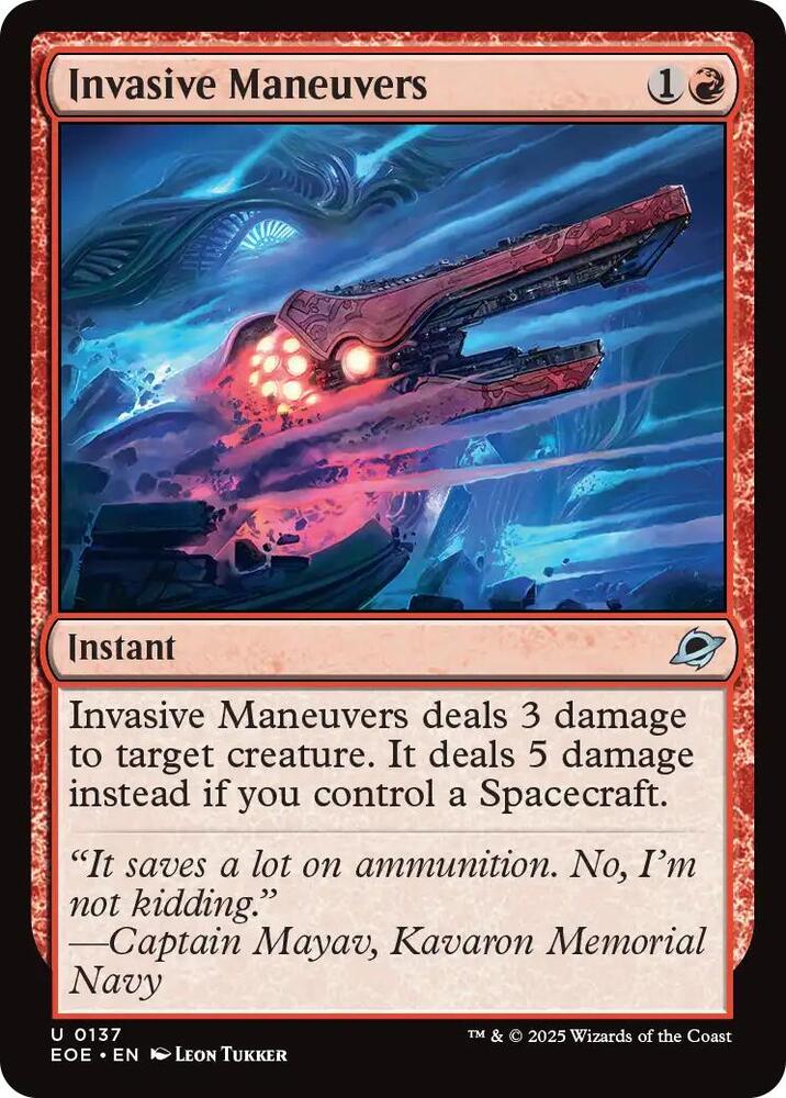Invasive Maneuvers, Edge of Eternities 137