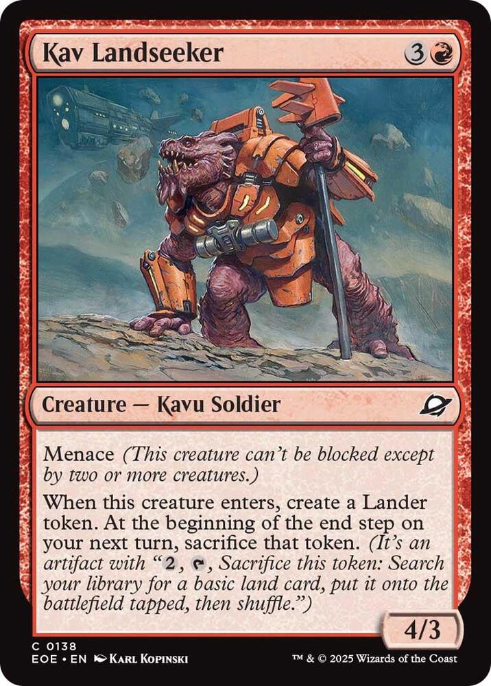 Kav Landseeker, Edge of Eternities 138