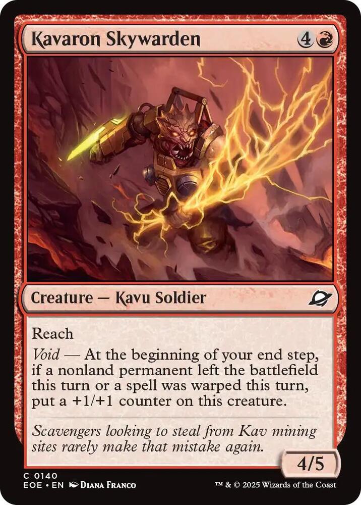 Kavaron Skywarden, Edge of Eternities 140