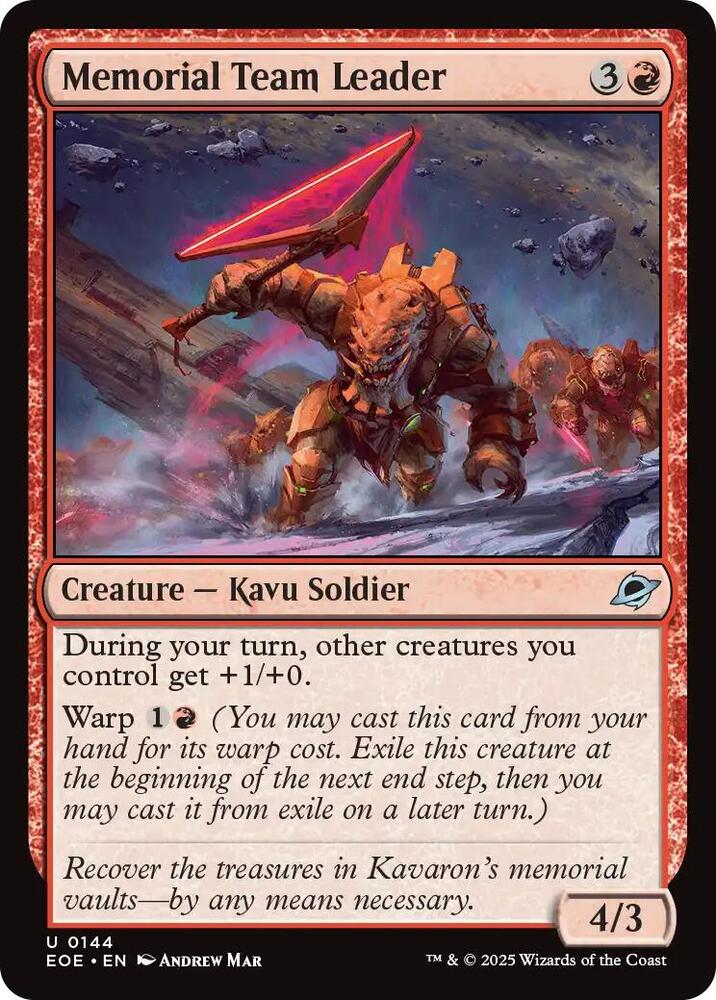 Memorial Team Leader, Edge of Eternities 144