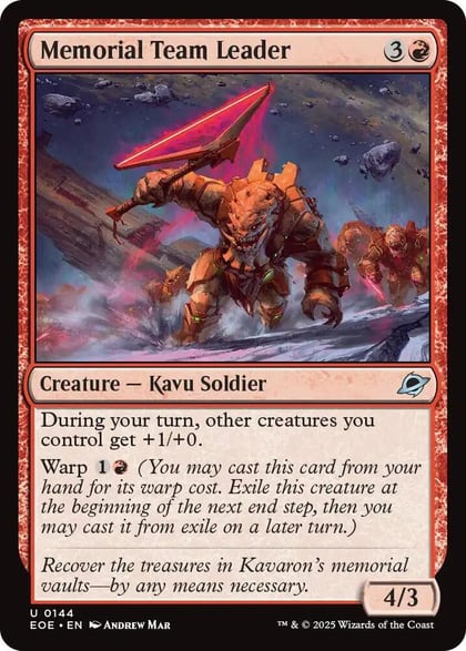 Memorial Team Leader, Edge of Eternities 144