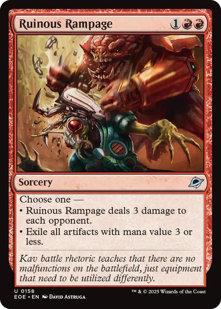 Ruinous Rampage, Edge of Eternities 158