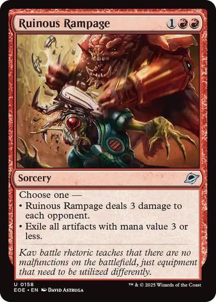 Ruinous Rampage, Edge of Eternities 158