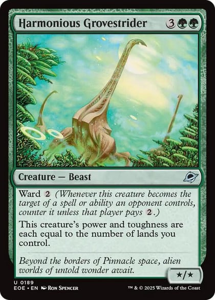 Harmonious Grovestrider, Edge of Eternities 189
