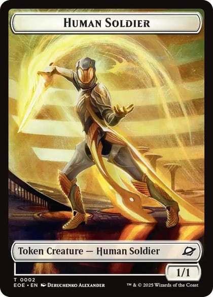 Human Soldier // Lander (0004) Doubled-Sided Token, Edge of Eternities 2 // 4