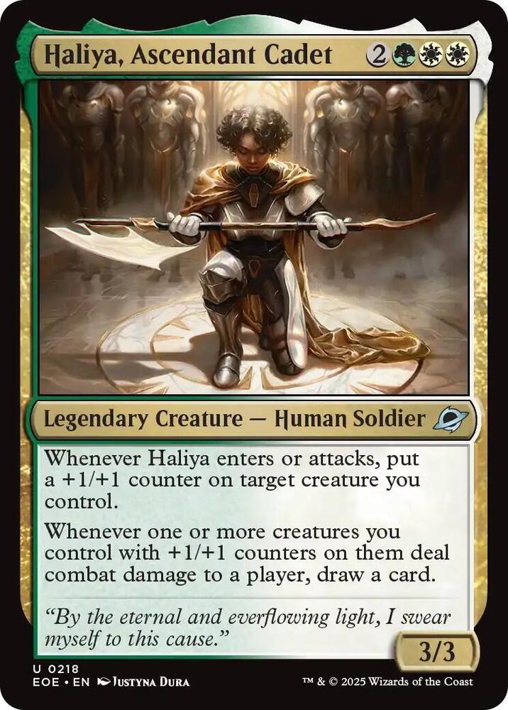 Haliya, Ascendant Cadet, Edge of Eternities 218