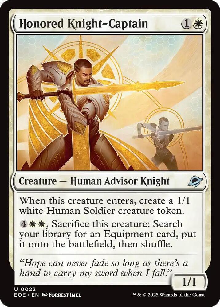 Honored Knight-Captain, Edge of Eternities 22