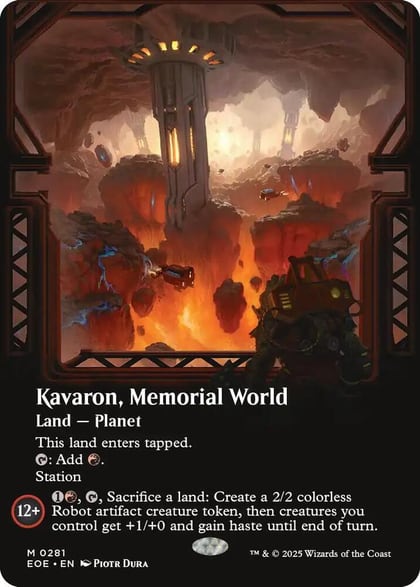 Kavaron, Memorial World (Borderless), Edge of Eternities 281