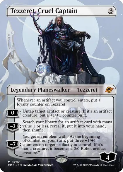 Tezzeret, Cruel Captain (Borderless), Edge of Eternities 287